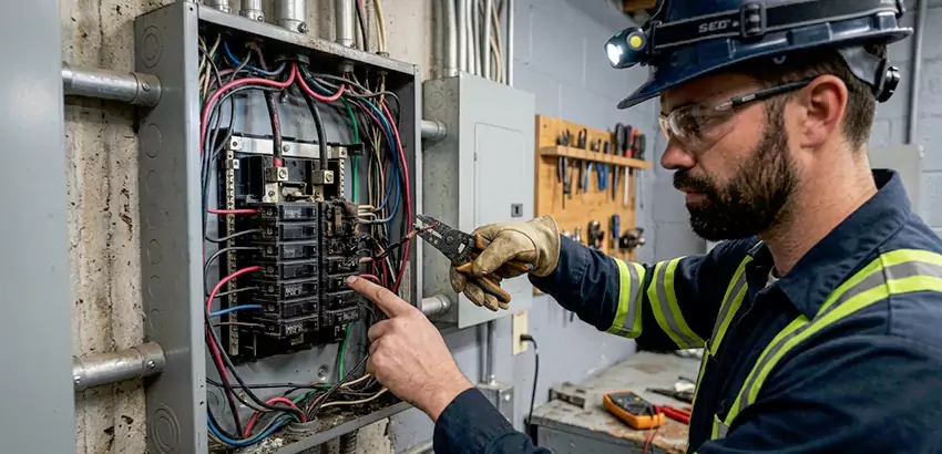 Breaker Box Short Circuit Repair in Grove City