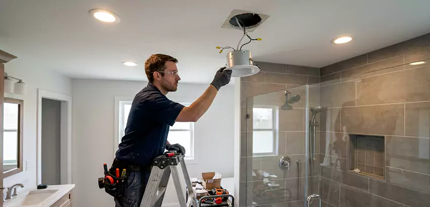 Bathroom and Shower Recessed Lighting Installation in Grove City